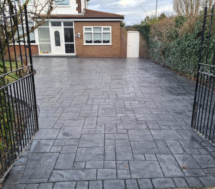 how a concrete driveway